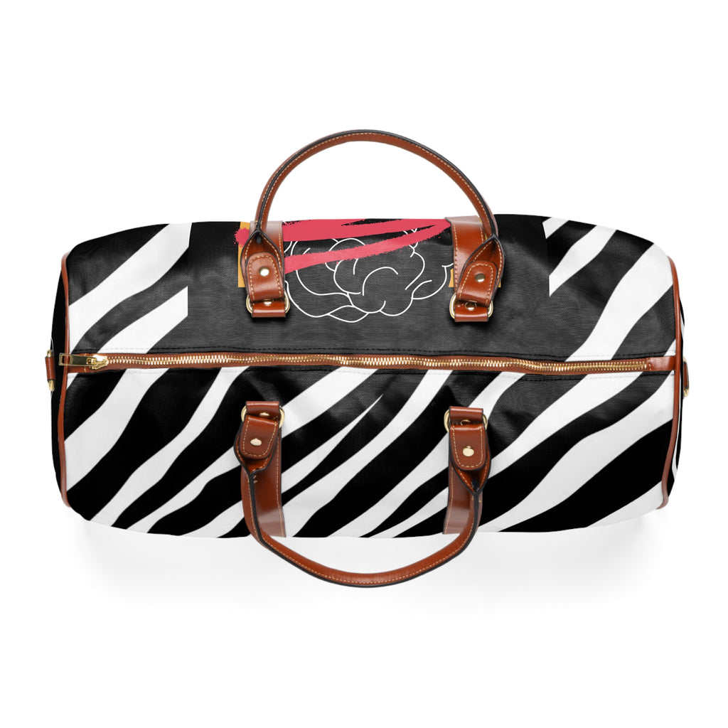 The TRS Premium Zebra Chic Waterproof Travel Duffel —