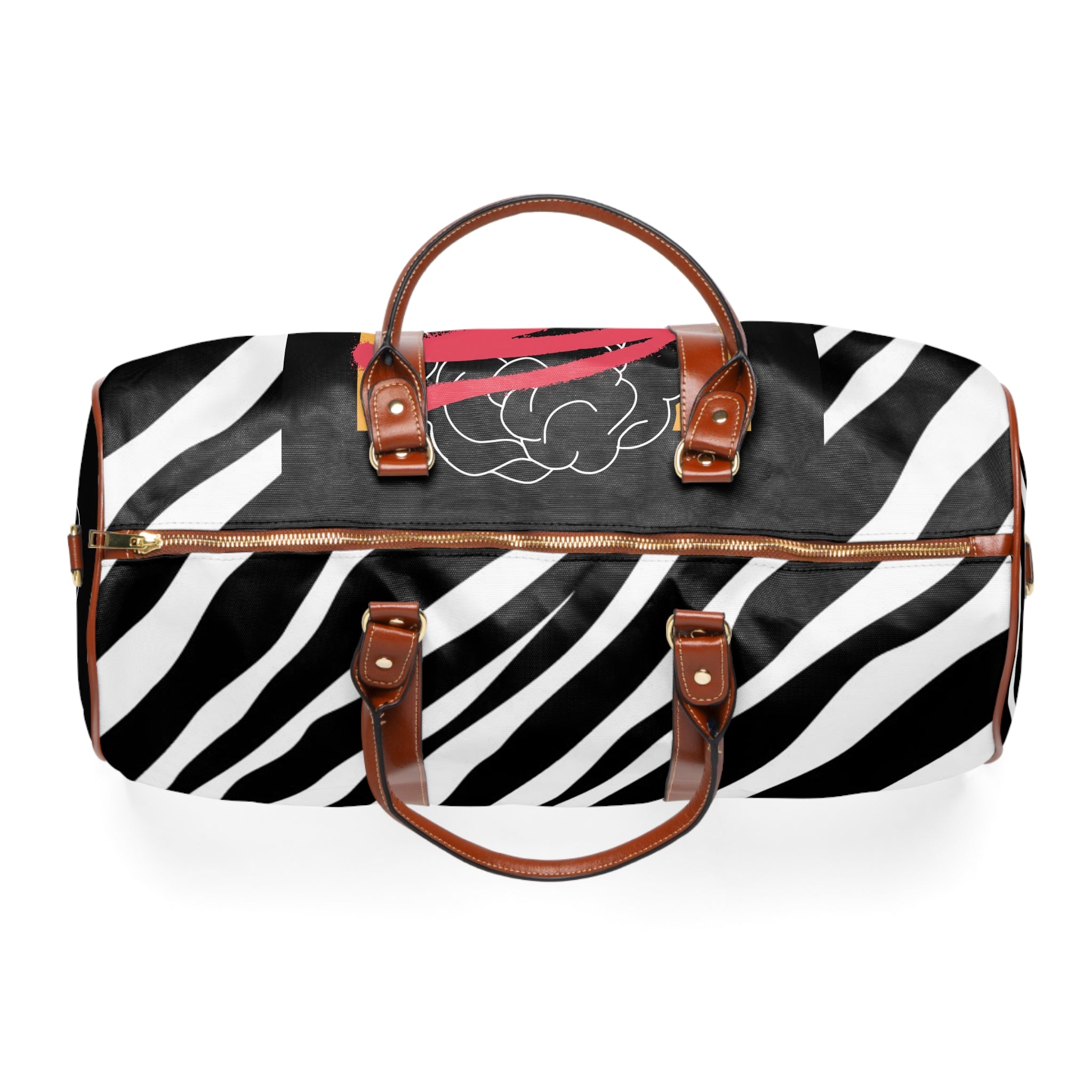 The TRS Premium Zebra Chic Waterproof Travel Duffel —