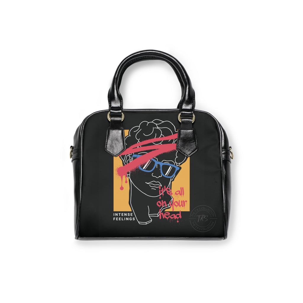 The TRS — Retro Neon Portrait Shoulder Bag (“It’s all in your head”)