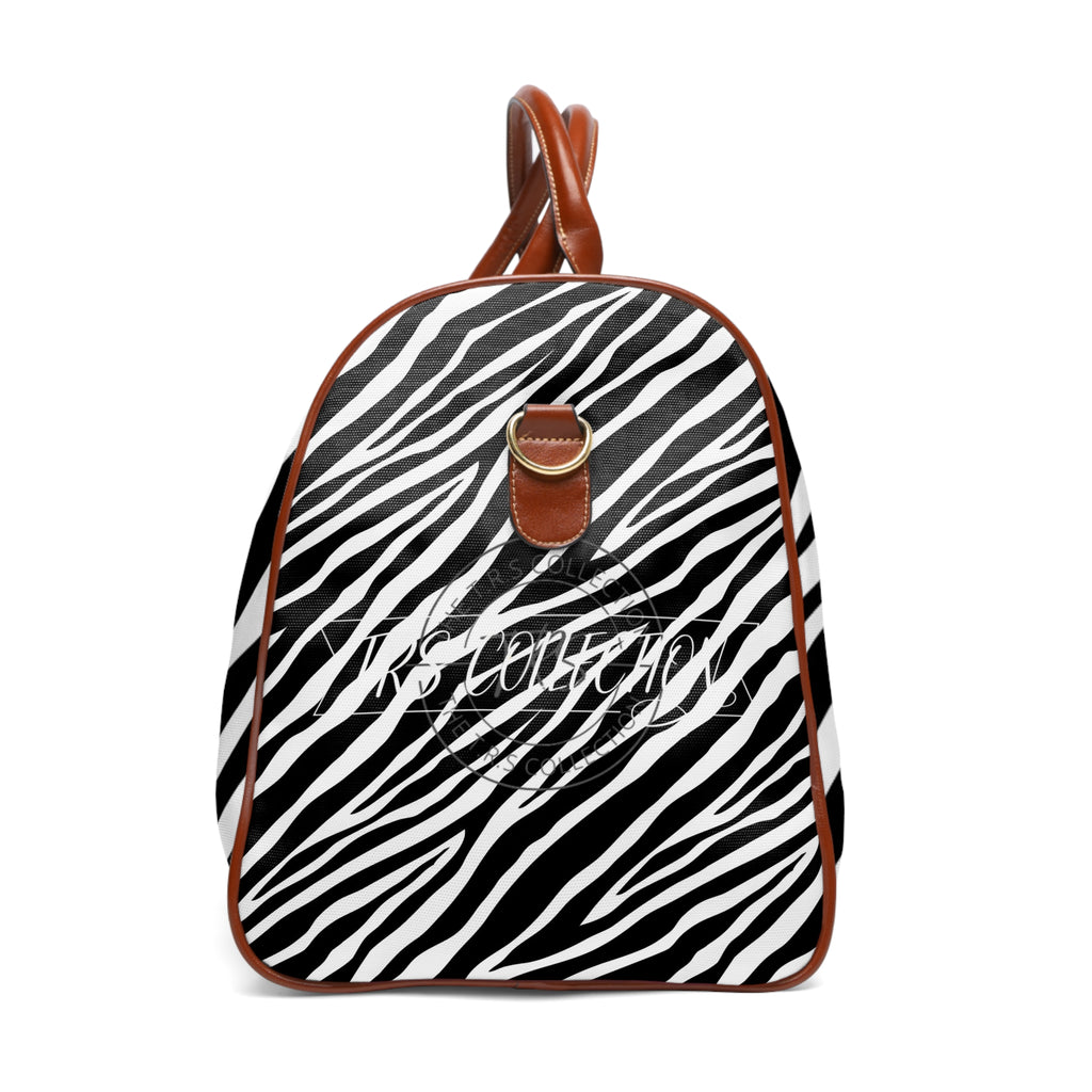 The TRS Premium Zebra Chic Waterproof Travel Duffel —