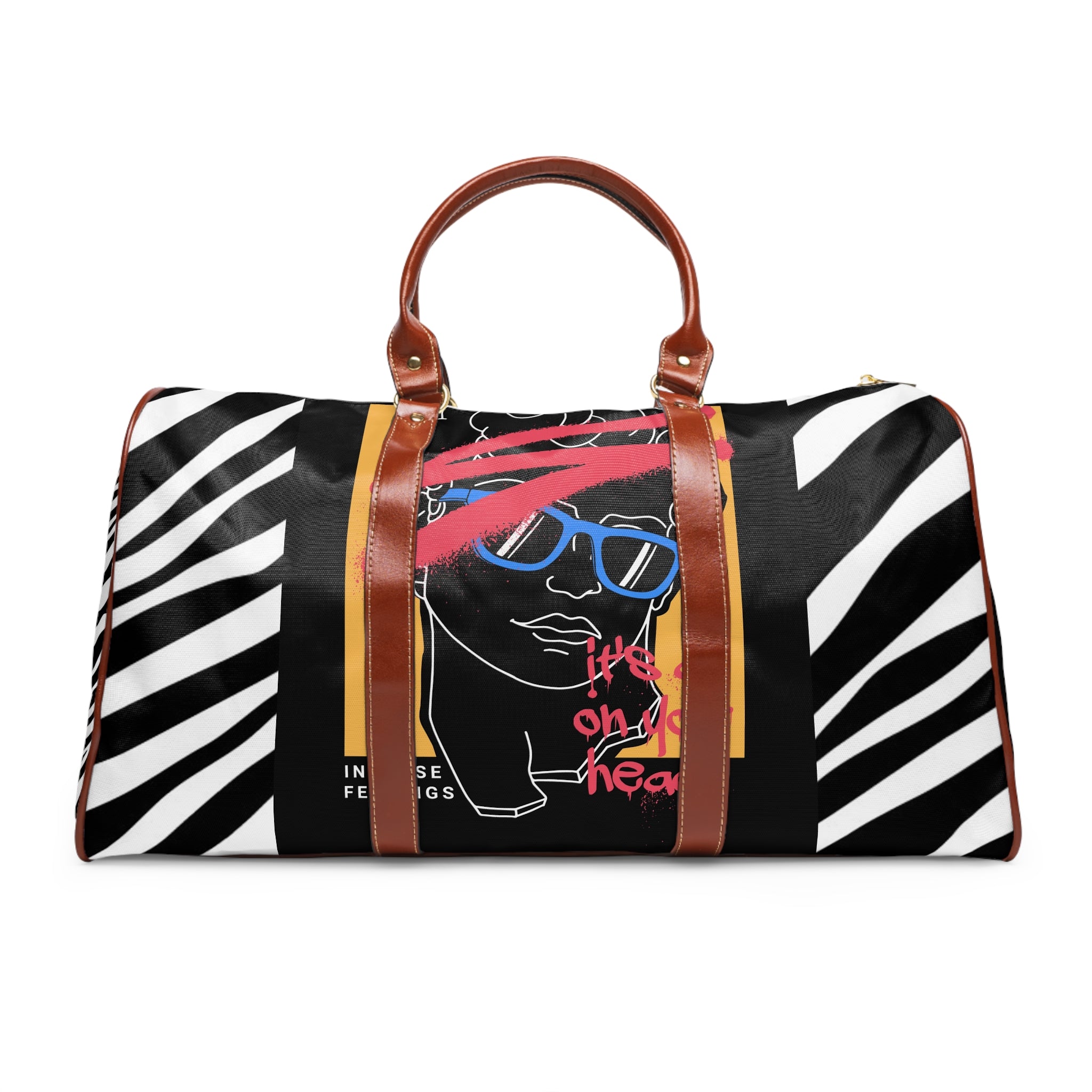 The TRS Premium Zebra Chic Waterproof Travel Duffel —