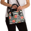 The TRS Premium Floral Zebra Shoulder Handbag —