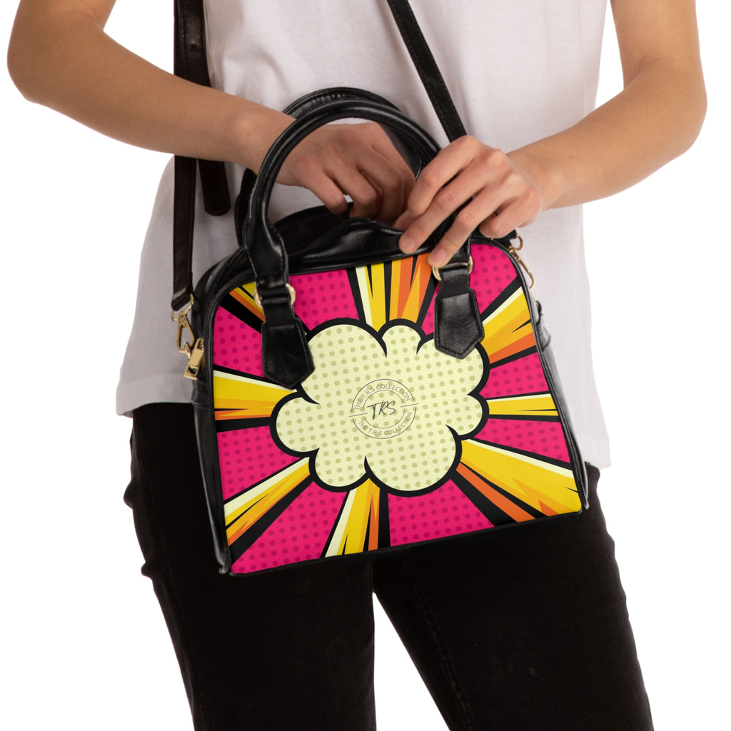 The TRS Premium Super Cute Yellow & Pink Pop Art Tote Bag